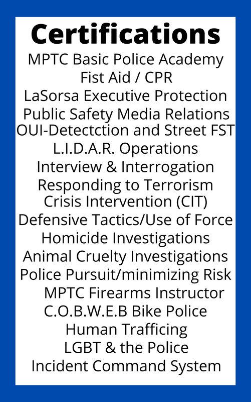 Certifications of a professional private investigator